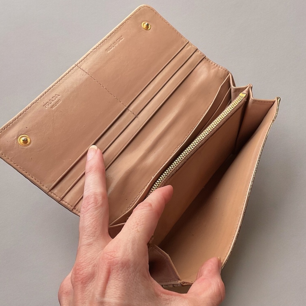 Authentic Prada Python Leather Continental Wallet… - image 5